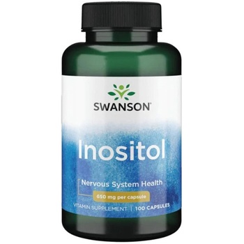 Swanson Inositol, 650 mg, 100 капсули, Swanson (SW874)