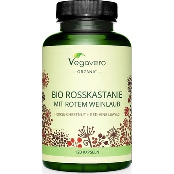 Vegavero Bio Rosskastanie mit rotem Weinlaub, 120 капсули, Vegavero
