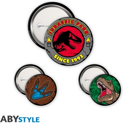 ABYstyle Sada odznaků Logo T-Rex Jurský park