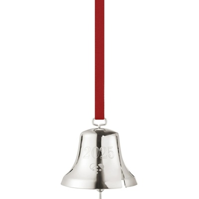Georg Jensen Vánoční ozdoba Bell Palladium 2025 sběratelská edice, zlatá barva, stříbrná barva, kov