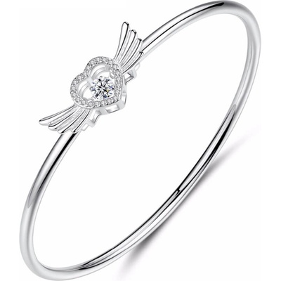 Silenti Jewelry Сребърна гривна "Криле