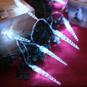 Image 1 of Led Коледни висулки, падащ сняг 8 бр 30 см, ip20, студено бяло