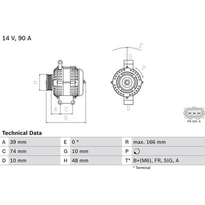 Alternátor BOSCH 0 986 049 980