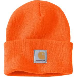 Carhartt Мъжка зимна шапка (beanie) Carhartt Watch Hat Beanie - Brite Orange - размер One Size (204-7042-1911)