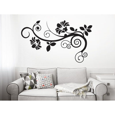 Nalepte.cz samolepka na zeď Popínavá květina, rozměry 30 x 18 cm – Zboží Dáma