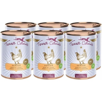 Terra Canis Senior Chicken with cucumber pumpkin & herbs 6 x 400 g