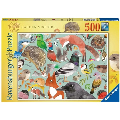 Ravensburger Пъзел Ravensburger от 500 части - Животни в градината (17137)