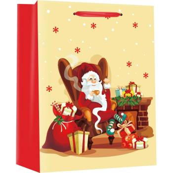 EUROCOM Подаръчна торбичка XMAS M, 71228, 17.8x22.9x9.8cm (25158-А-71228)