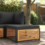 vidaXL Градинска табуретка с възглавница 68x68x30 см акация масив (367640)
