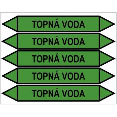 Značení potrubí, topná voda PZGL 008918