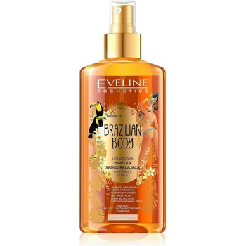 Eveline Cosmetics Brazilian body luxusní samoopalovací sprej na tvář i tělo 150 ml
