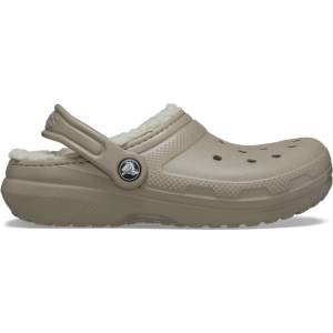 Crocs Unisex Kids' Classic Lined Clog - Mushroom/Bone