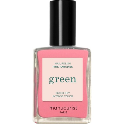 Manucurist Green schnoucí lak na nehty - Pink Paradise (15 ml) - candy pink barva