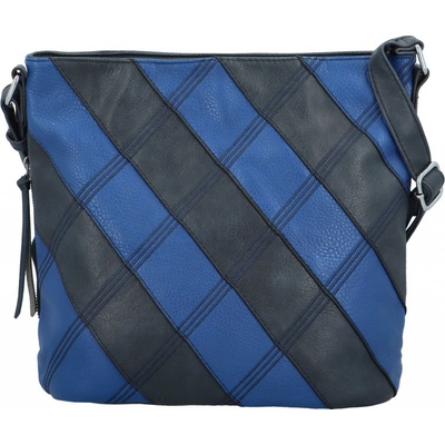 Trendy dámská koženková crossbody kabelka Argiris modrá