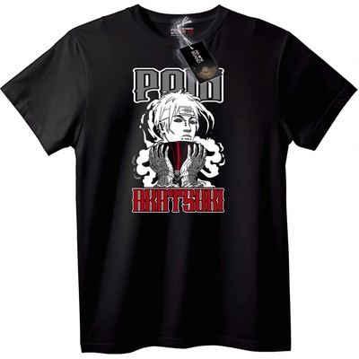 NOONEBRAND Тениска Polo Akatsuki Аниме - 2XL, Black