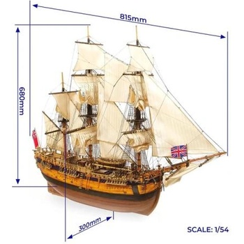 Occre HMS Endeavour 1: 54 комплект
