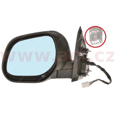 zp. zrcátko el. ovládané vyhřívané el. sklopné pro lak (7pinů) L 3272807
