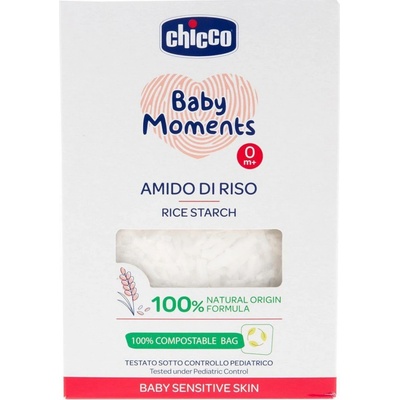 CHICCO Škrob detský ryžový do kúpeľa Baby Moments Sensitive 100 % bio 250 g