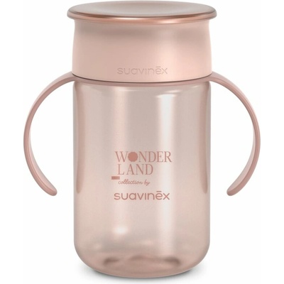 Suavinex Wonderland 360° Trainer Cup tréningový hrnček s držadlami Pink 340 ml