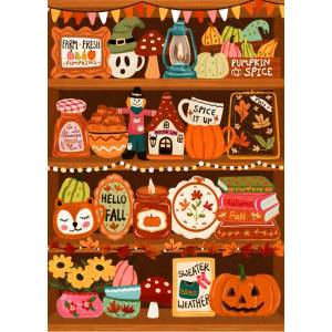 Pieces & Peace - Puzzle Autumn Shelf - 500 piese