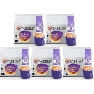 Douwe Egberts Горещ шоколад Tassimo Cadbury Orange 8 бр кашон 5 пак