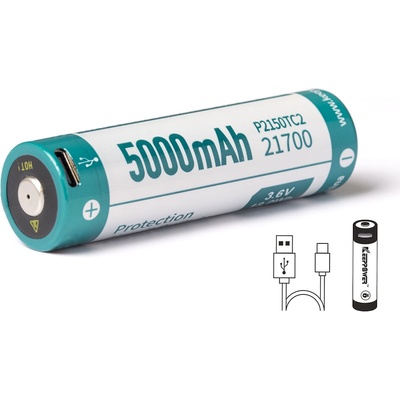 Keeppower 5000mAh USB-C 21700 P2150TC2