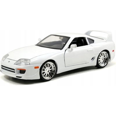 JADA FAST AND FURIOUS BRIAN'S TOYOTA SUPRA BÍLÁ NOVÝ KOVOVÝ MODEL 1:24