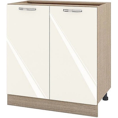 ИРИМ Долен кухненски шкаф Сити МФ-Крийм гланц-11-23 80 см