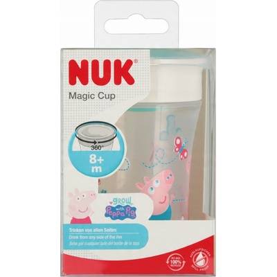 Nuk Magic Cup hrnek s víčkem Peppa Pig 230 ml