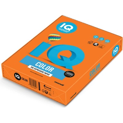 Papír IQ Color A4 80g OR43 intenzivní oranžová 500listů