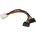 OEM Molex Power 4pin - 2 SATA Power M/F захранващ кабел XFYKAB52SATA (XFYKAB52SATA)
