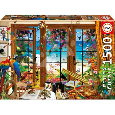 Educa Bird Watcher´s Window a Fix lepidlo 1500 dielov
