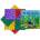Ortho Puzzle Модулен килим за игра Ortho Puzzle - Микс - Гора