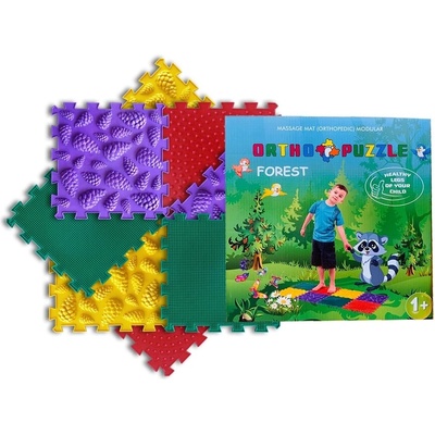 Ortho Puzzle Модулен килим за игра Ortho Puzzle - Микс - Гора