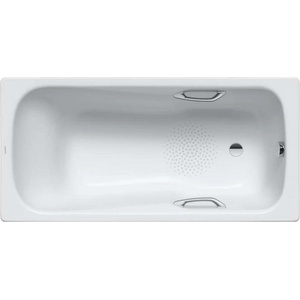 KALDEWEI Ambiente - Правоъгълна вана Dyna Set Star 627, 160x70 см, с отвори за дръжки, противоплъзгаща повърхност, бяла 226930000001 (226930000001)