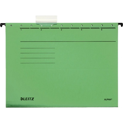 Leitz Папка LEITZ Alpha Standard A/4 зелен картон 25 броя 19850155 (19850155)