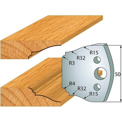 IGM profil 568 - pár nožů 50x4mm SP