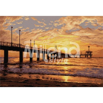 Milena Style Бургаският мост - гоблен със схема конци Ariadna 1: 4