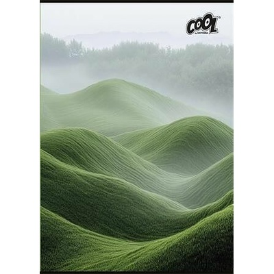 COOL BY VICTORIA Sešit Green Calm mix motivů A4 čistý