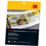 Kodak Самозалепващи се стикери от фотохартия Kodak, A6 10x15 см, гланцови, 120 г, 20 бр. KO-3510652 (KO-3510652)
