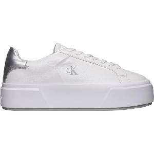 Calvin Klein Flatform lace up lth met 39