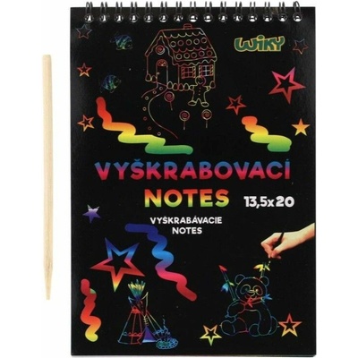Škrabací notes duhový 12 listů 20 x 13 5 cm – Zboží Dáma