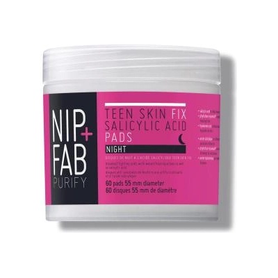 Nip + Fab Purify Salicylic Fix Night Pads нощни почистващи тампони за кожа, склонна към акне 60 бр