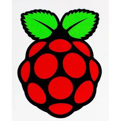 Samolepka s logem Raspberry Pi - Velikost : Malá (12 mm x 9 mm) – Zbozi.Blesk.cz