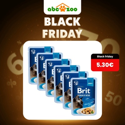 Brit Premium Cat Delicate Fillets in Gravy with Chicken 6 x 85 g