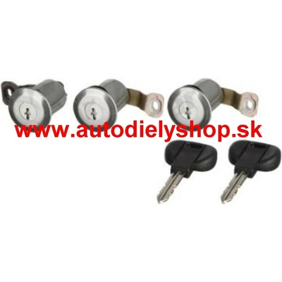 Citroen BERLINGO 9/96-11/02 3x zámok dverí + 2x kľúč