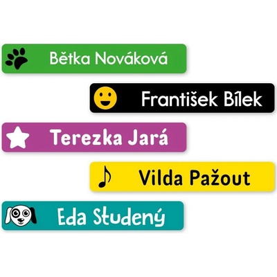 Mama Labels Mini samolepky na tužky pro děti do školy 51 ks – Zbozi.Blesk.cz