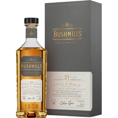 Bushmills Malt 21y 40% 0,7 l (čistá fľaša)