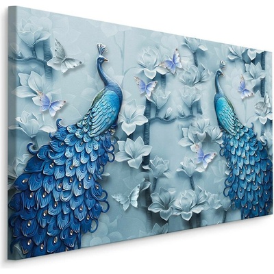 MyBestHome BOX Plátno Barevní Pávi - 3D Efekt Varianta: 70x50