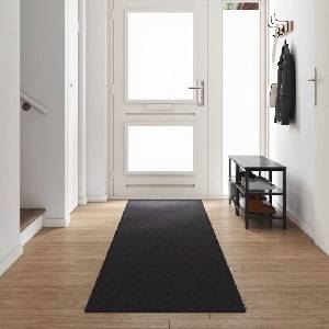 vidaXL Килим пътека Антрацит 80 x 500 cm 100% Полипропилен (42011365)